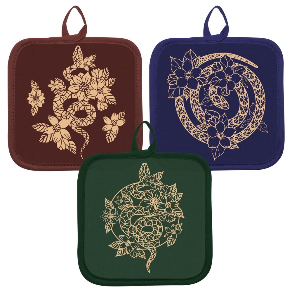 Изображение товара Прихватка МУЛЬТИДОМ Гарафена 170x170 мм трех цветов для кухни