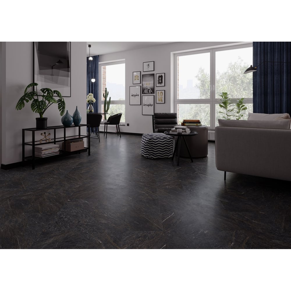 Изображение товара Кварц виниловый ламинат FloorBee Project Теоторе Супремо 610x305 мм, влагостойкий и с теплым полом