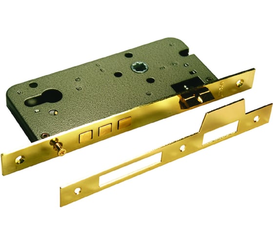 Изображение товара Замок под цилиндр с тремя ригелями MORELLI L03 PG 9008929