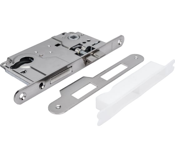 Изображение товара Замок с ригелем под ключевой цилиндр MORELLI цвет-никель L1885 SN 9011251