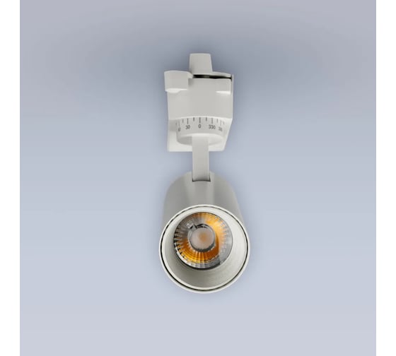 Изображение товара Светодиодный трековый светильник ELEGANZ 12Вт, COB, Круглый, Белый корпус, 3000К, 49x120мм, 1шт 3024