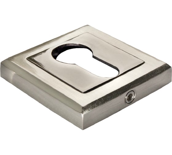 Изображение товара Накладка на евроцилиндр MORELLI цвет-белый никель/черный никель MH-KH-S SN/BN 9010580