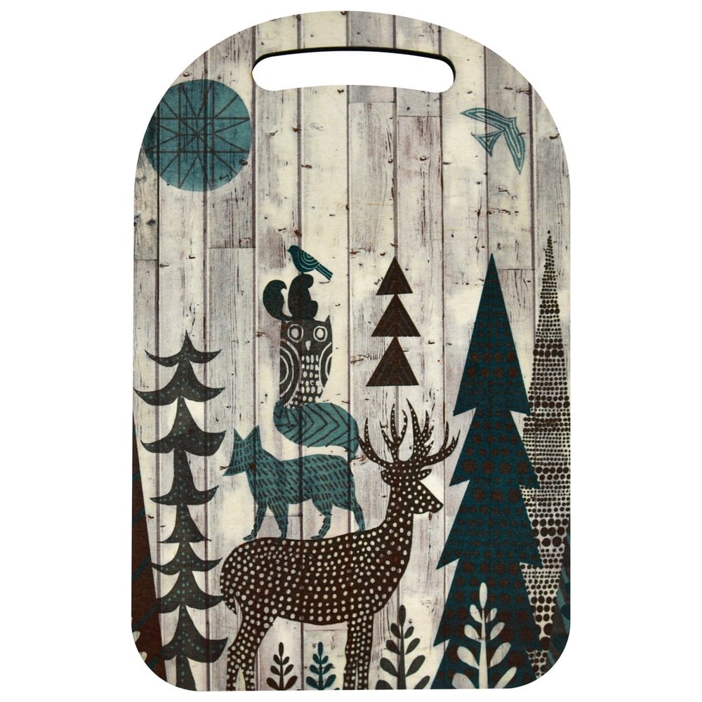 Изображение товара Доска разделочная МУЛЬТИДОМ Зимняя сказка 29x18,5 см для кухни