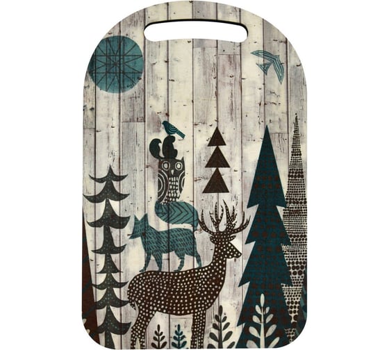 Изображение товара Доска разделочная МУЛЬТИДОМ "Зимняя сказка" 29x18,5 см МБ2-412