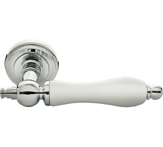 Изображение товара Дверная ручка MORELLI цвет-хром/белый MH-42-CLASSIC PC/W 9011399