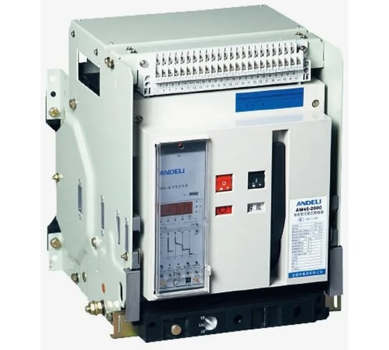 Изображение товара Автоматический выключатель ANDELI AW45-2000/1600A 3P Воздушный Выкатной Выдвижной AC 220В тип М ADL06-308