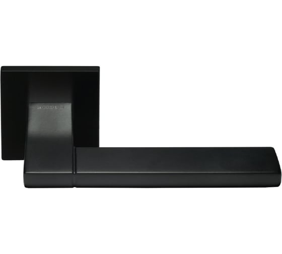 Изображение товара Дверная ручка MORELLI MH 47-S6 BL на квадратной розетке 6 мм, цвет черный 9012521