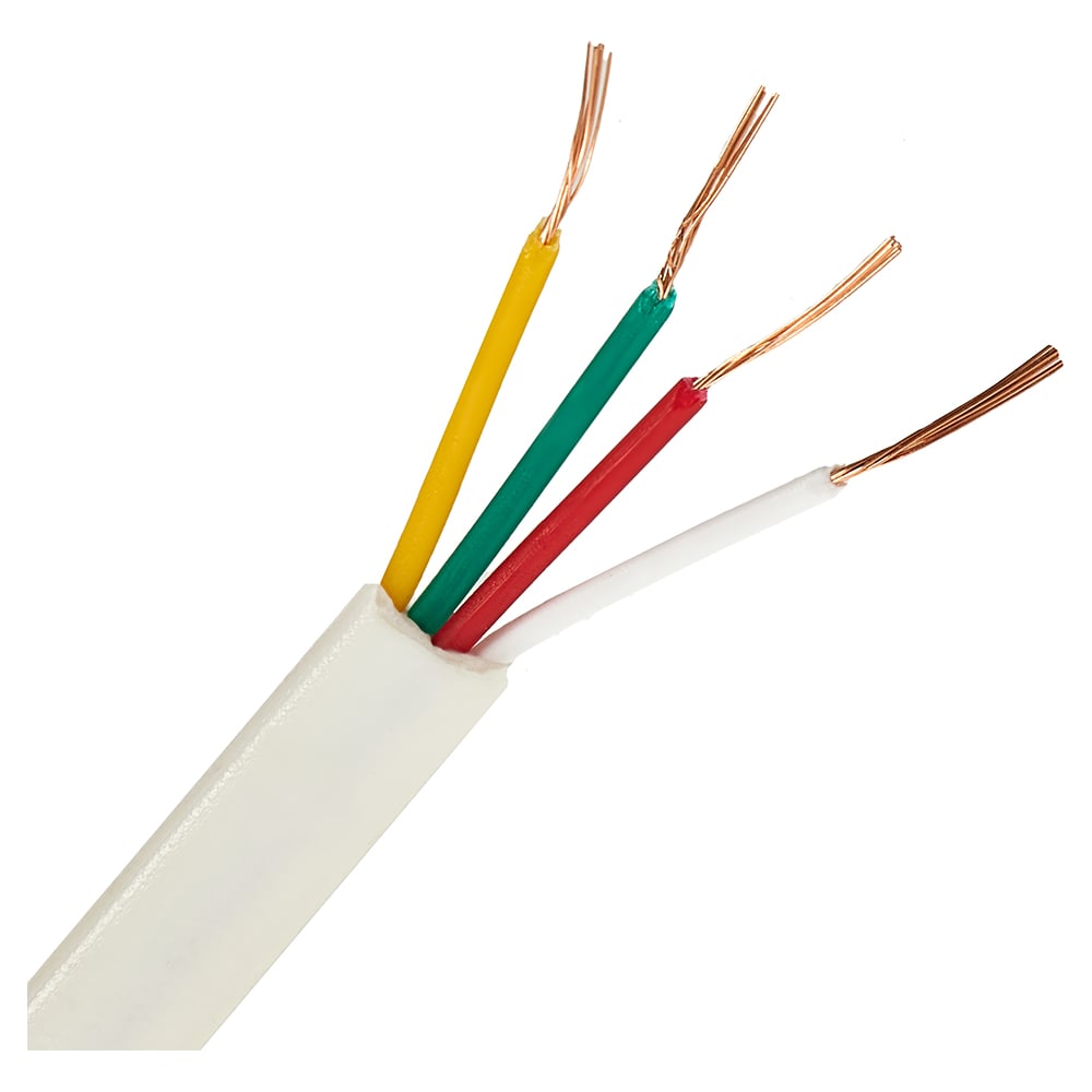 Изображение товара Телефонный провод ELTROS ШТПЛ-4x0,08 бухта 200м белый плоский кабель