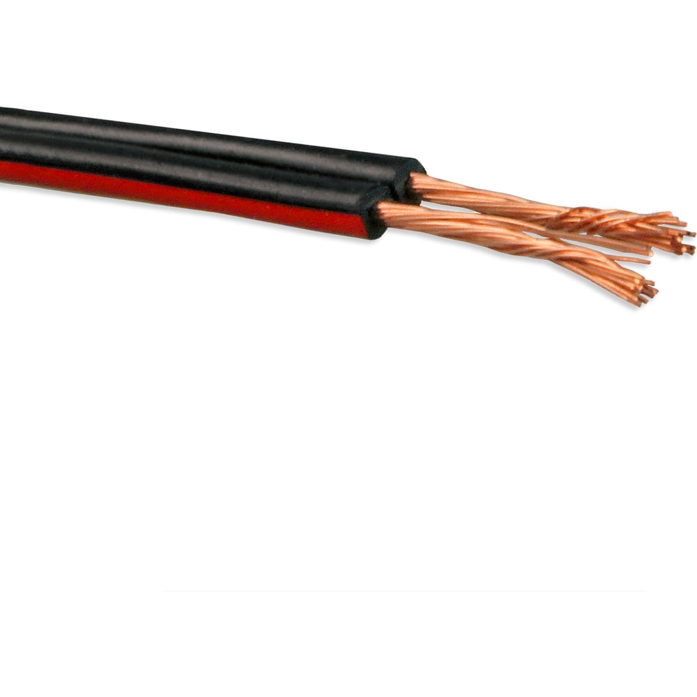 Изображение товара Провод акустический ELTROS ШВП-М 2x0,35 бухта 200м черный/красный