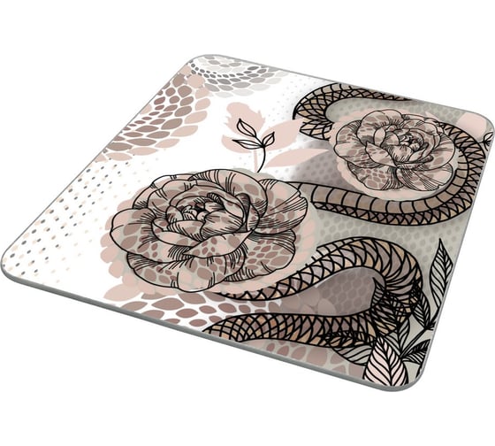 Изображение товара Доска разделочная, подставка под горячее МУЛЬТИДОМ "Тайны джунглей" 18x18 см VL88-502