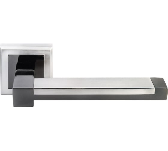 Изображение товара Дверная ручка MORELLI "Sanibel", цвет-бел. никель/черн. никель MH-39 SN/BN-S 9011215