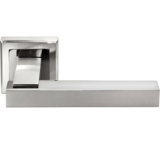 Изображение товара Дверная ручка MORELLI "Piquadro", цвет-бел. никель/черн. никель MH-37 SN/BN-S 9010622