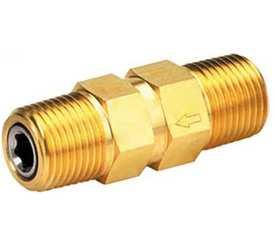Изображение товара Обратный клапан Hy-Lok серии cva из латуни, npt 1/4 наруж-npt 1/4 наруж CVA-M-4N-A-BRAS