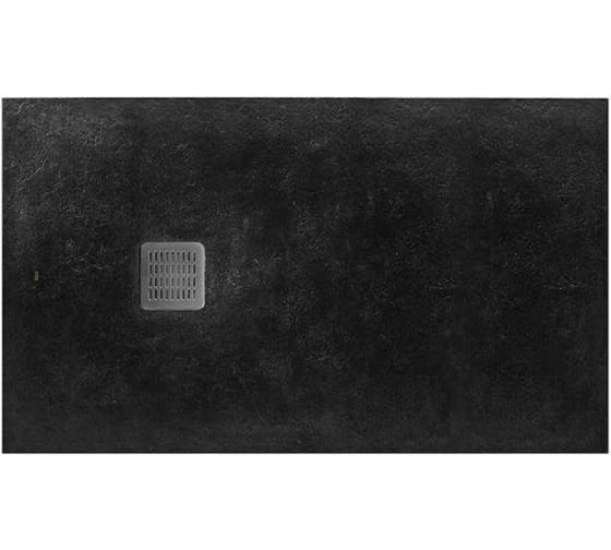 Изображение товара Поддон душевой ROCA TERRAN 140x80 см, с сифоном, материал Stonex, антискользящее покрытие, черный AP10157832001400