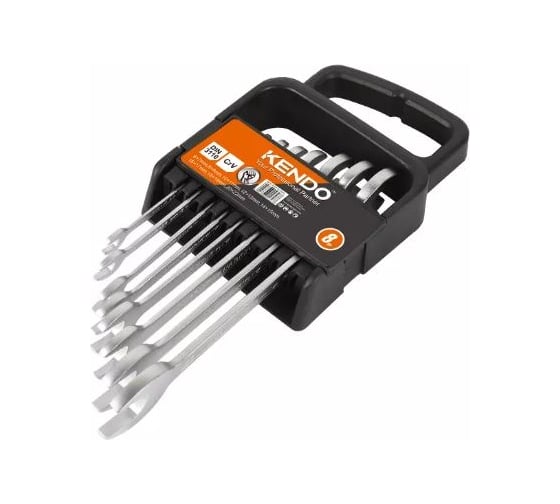 Изображение товара Набор рожковых ключей KENDO 6-22 мм 8 предметов 15747