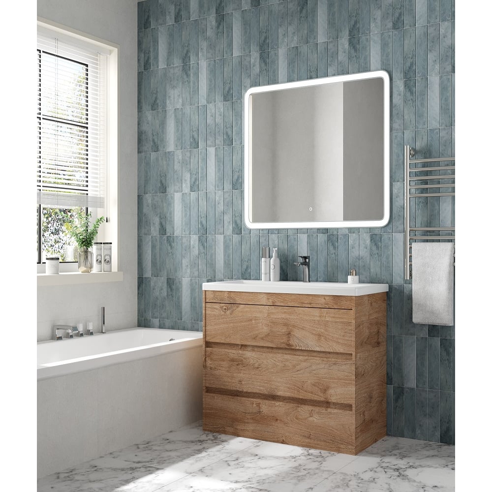 Изображение товара База под раковину напольная с тремя ящиками Art&Max FAMILY-M Harbor Golden 900x480 мм