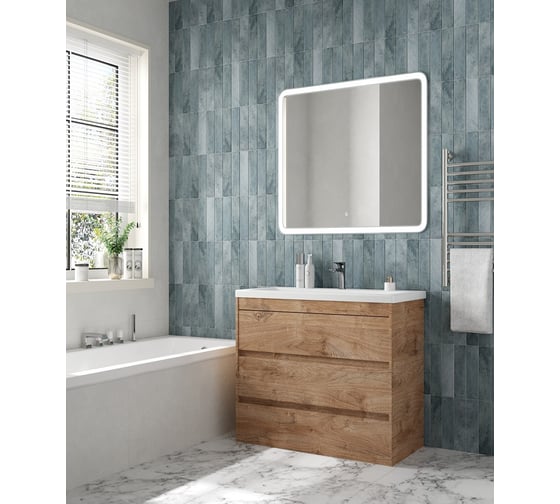 Изображение товара База под раковину напольная с тремя выкатными ящиками Art&Max FAMILY-M Harbor Golden, 900x480x845 мм FAMILY-M-900-3C-PIA-HG