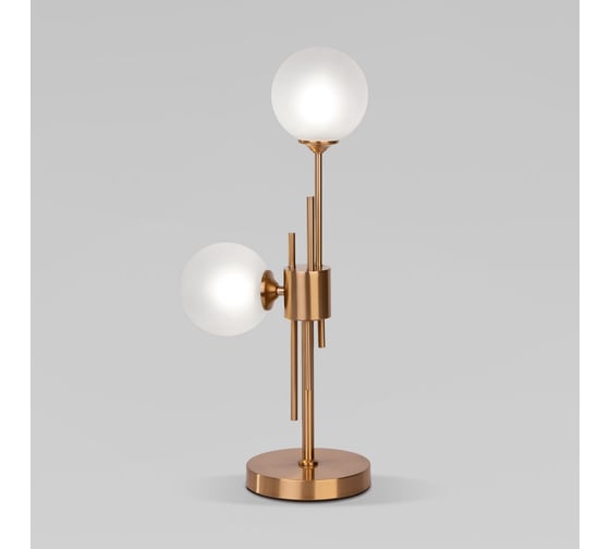 Изображение товара Настольный светильник со стеклянными плафонами Eurosvet 01383/2 латунь a067730