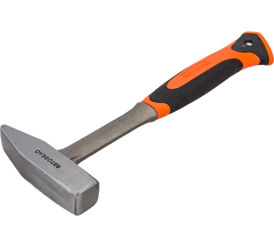 Изображение товара Цельнокованый молоток АвтоDело с квадратным бойком декоративная рукоятка 0.5 кг 30295 14839