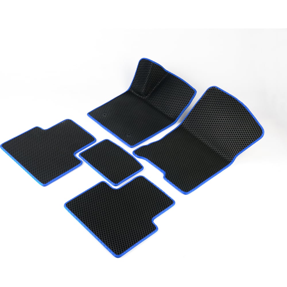 Изображение товара Автомобильные коврики Vicecar ЭВА c 3д лапкой для Seat Leon 2005-2012 (Сеат Леон) ЕВА EVA без разреза DL38005-синий