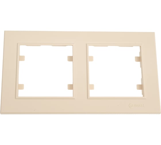 Изображение товара Рамка 2-местная MAKEL Karea горизонтальная кремовая 56010702