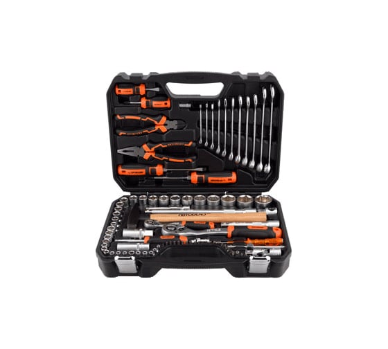 Изображение товара Набор инструмента АвтоDело PRO 90 предметов 1/2DR 1/4DR 6PT39891 10273