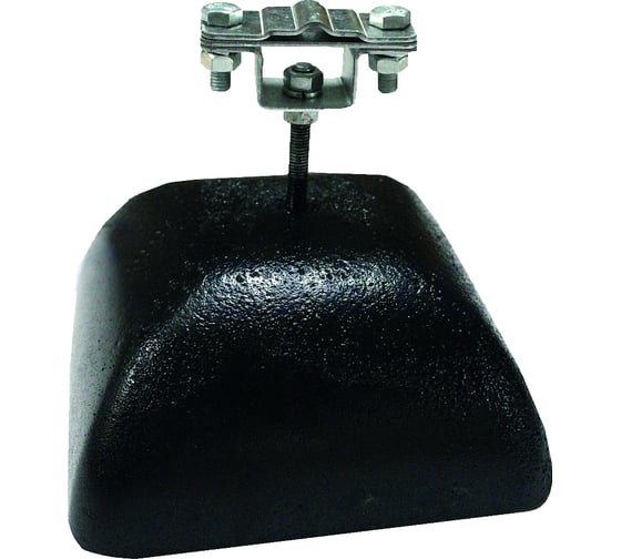 Изображение товара Держатель EZETEK полоса/пруток для плоской кровли, оцинковка с бетоном 3.5кг 71975