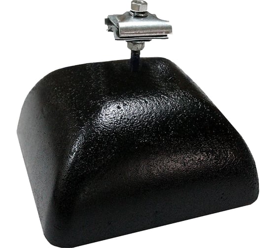 Изображение товара Соединительный держатель-зажим EZETEK круглого проводника 8-10мм, оцинковка с бетоном 3. кг 71925