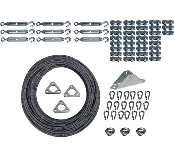 Изображение товара Комплект растяжек EZETEK для мачты СМТк до 14 метров, 3 яруса 76035