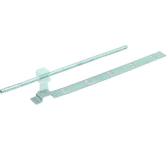 Изображение товара Держатель круглого проводника EZETEK 6-8мм для черепичной кровли прозрачный, оцинковка 91038