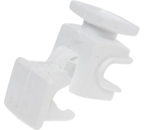 Изображение товара Держатель круглого проводника EZETEK 6-8мм белый, высота 16мм, пластик 91007