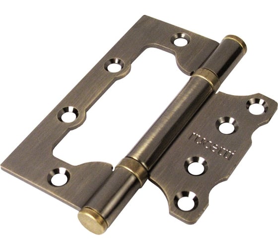 Изображение товара Стальная петля RUCETTI без врезки, античная бронза RFH-100х75х2,5 AB 9009254