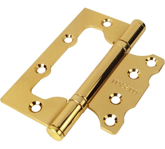 Изображение товара Стальная петля RUCETTI без врезки, золото RFH-100х75х2,5 PG 9009252