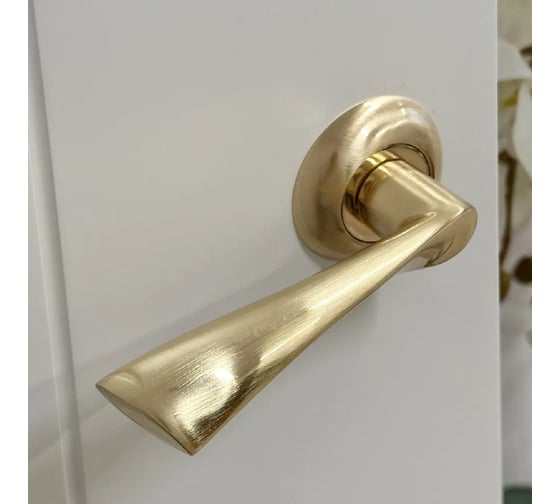 Изображение товара Дверная ручка RUCETTI RAP 1 SG, цвет-мат.золото 9008762