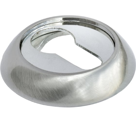 Изображение товара Накладка на евроцилиндр RUCETTI RAP KH SN/CP, цвет-бел. никель/хром 9008782