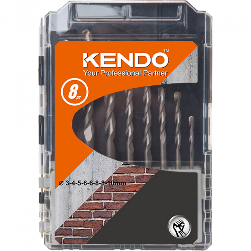 Купить Набор свёрл по бетону 3-10 мм kendo 11603633