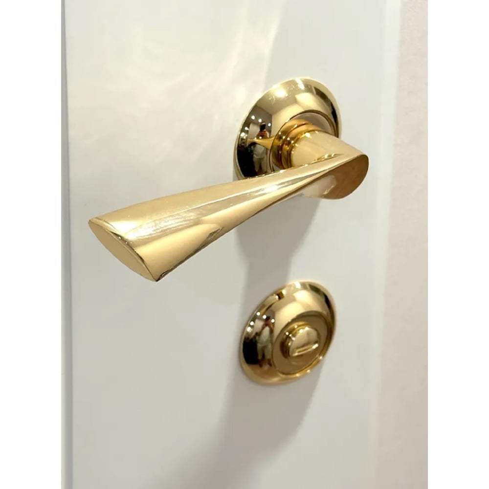 Изображение товара Дверная ручка RUCETTI RAP 1 PG цвет золото, высота 55 мм, круглая