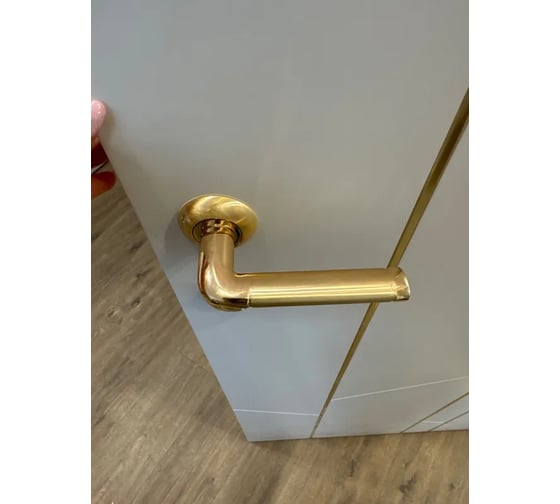 Изображение товара Дверная ручка RUCETTI RAP 2 SG/GP, цвет-мат.золото/золото 9008772