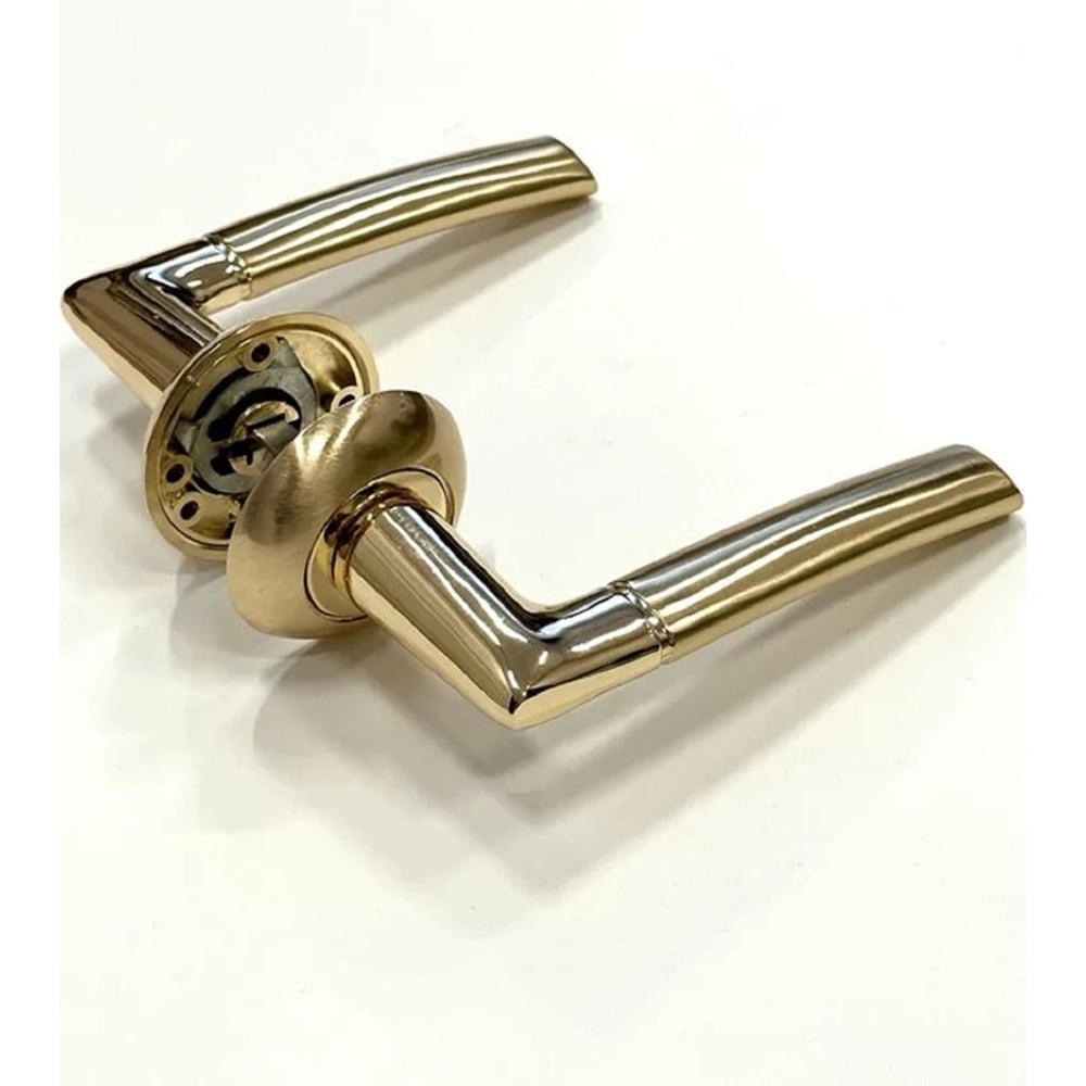 Изображение товара Дверная ручка RUCETTI RAP 6 SG/GP матовое золото для межкомнатных дверей