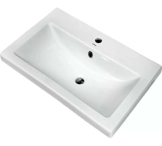 Изображение товара Умывальник DORATIZ Сомо 60 Cersanit мебельный перелив с обрамлением, белый 0302.416