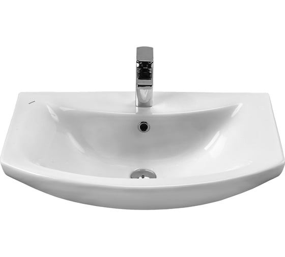 Изображение товара Умывальник DORATIZ Балтика 70 Сантек мебельный, перелив с обрамлением, белый 0302.831