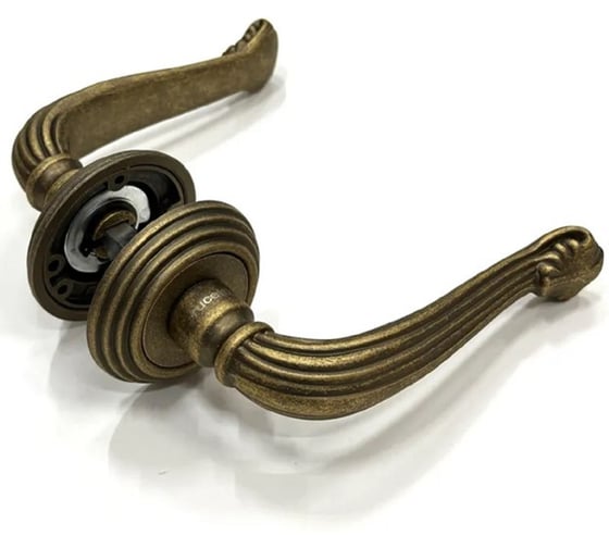 Изображение товара Дверная ручка RUCETTI RAP-CLASSIC-L 4 OMB цвет-старая матовая бронза 9011227