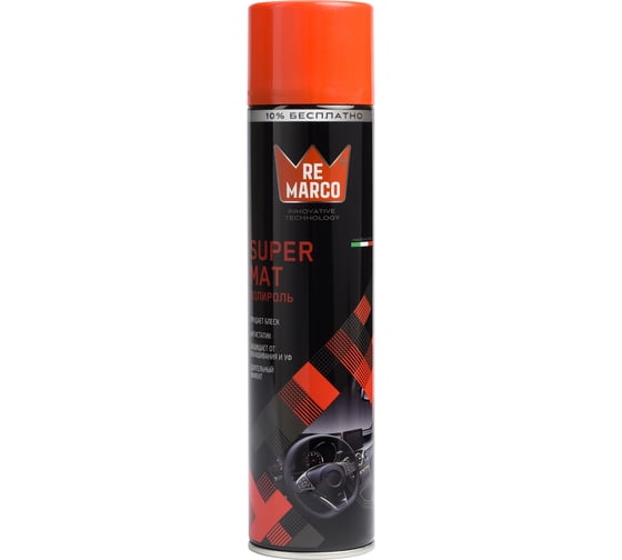Изображение товара Полироль для пластика авто Re Marco Super Mat 400 мл, "Клубника", аэрозоль RM-419