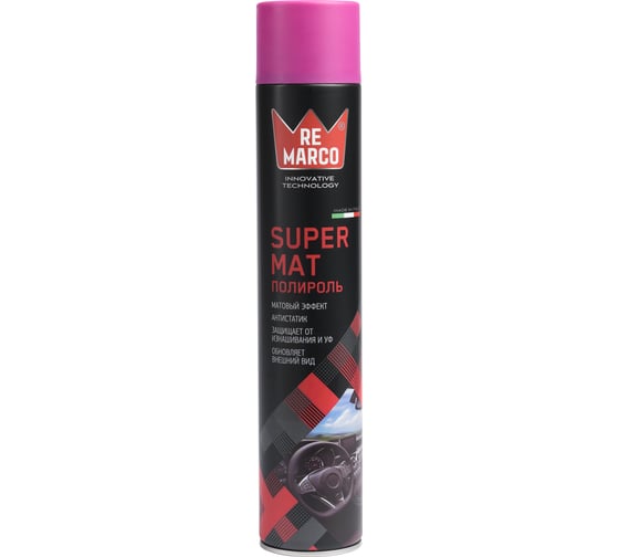 Изображение товара Полироль для пластика авто Re Marco Super Mat 750 мл, Виноград, аэрозоль RM-818