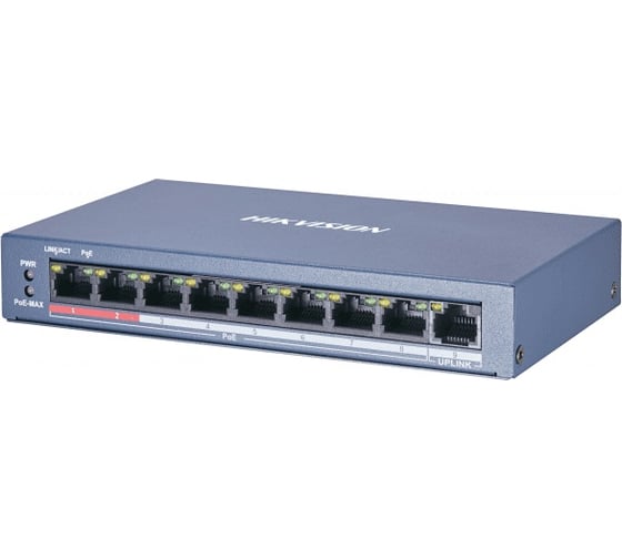 Изображение товара Коммутатор Hikvision Ethernet, PoE DS-3E0109P-E/M B УТ-00017149
