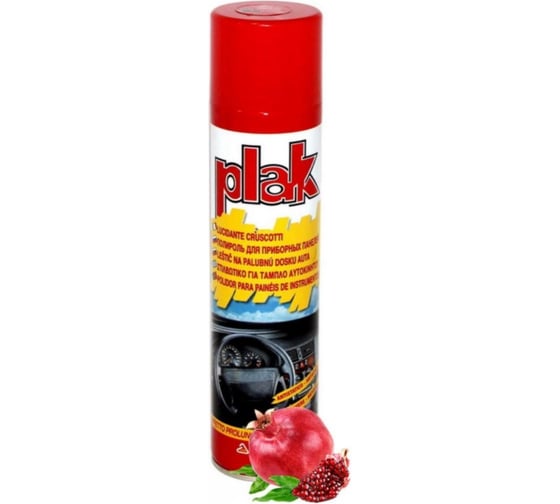 Изображение товара Полироль салона PLAK 400 мл, гранат, аэрозоль 35980