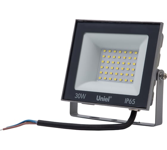 Изображение товара Прожектор светодиодный Uniel ULF-F23-30W/6500K IP65 160-240V GREY UL-00011845