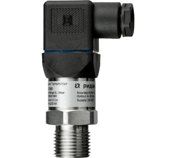 Изображение товара Преобразователь давления Ридан MBS 1700R диапазон измерения 0-16 бар, выходной сигнал 0-10B, присоединение G 1/2 060G6206R