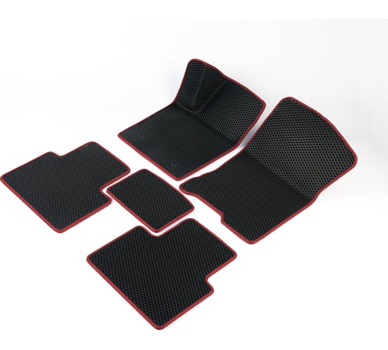 Изображение товара Автомобильные коврики Vicecar ЭВА c 3д лапкой для Seat Leon 2005-2012 (Сеат Леон) ЕВА EVA без разреза DL38005-бордовый