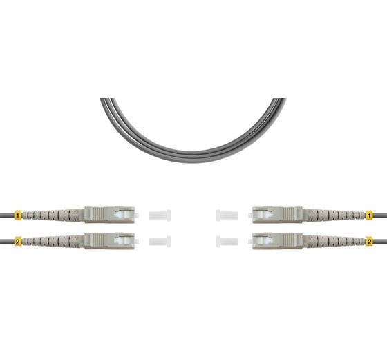 Изображение товара Оптический патч-корд TopLAN дуплексный, MM 62,5/125, 3 м, DPC-TOP-OM1-SC/P-SC/P-3.0
